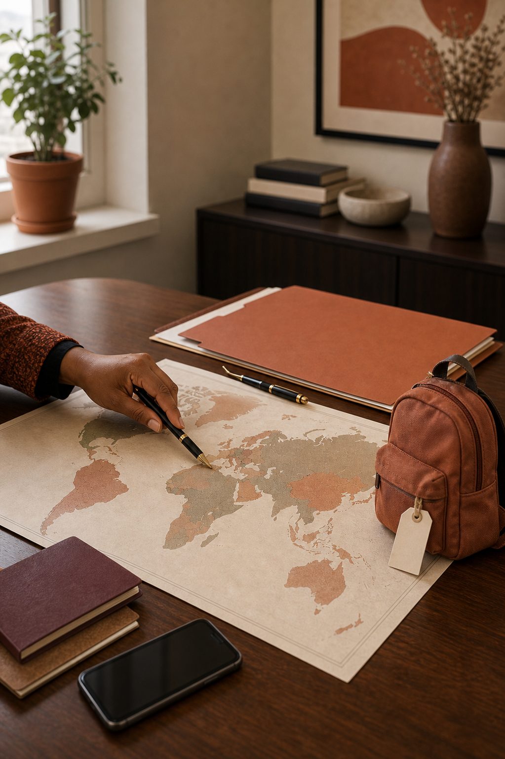 Carte du monde et sac à dos d'enfant : dossier d'enlèvement international